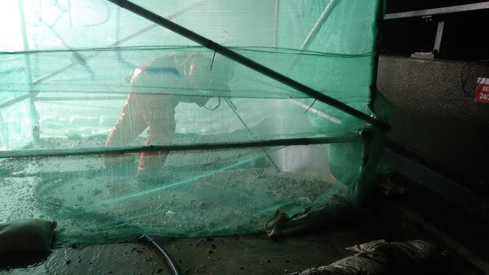 industrial hydroblasting used for concrete demolition and removal